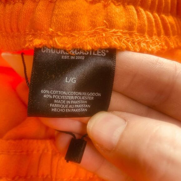 Crooks & Castles | Orange Jogger Sweatpants Streetwear Essential  Size L | NWT - Picture 6 of 12